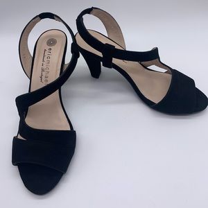 Eric Michael Classic Black Strappy Heels